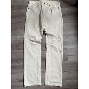 Sid Mashburn Slim Straight Natural Denim Jeans 32x32 Men’s USA Cream